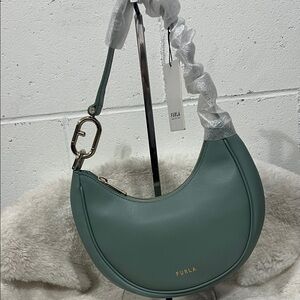 Furla Mint Green Shoulder Bag